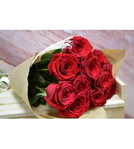 Bouquet of 11 red roses